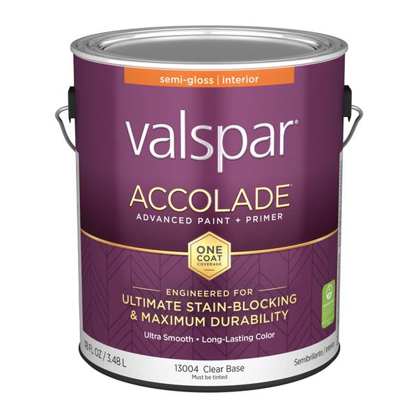 Valspar 1 Gallon Accolade Interior Paint + Primer, SemiGloss, Clear