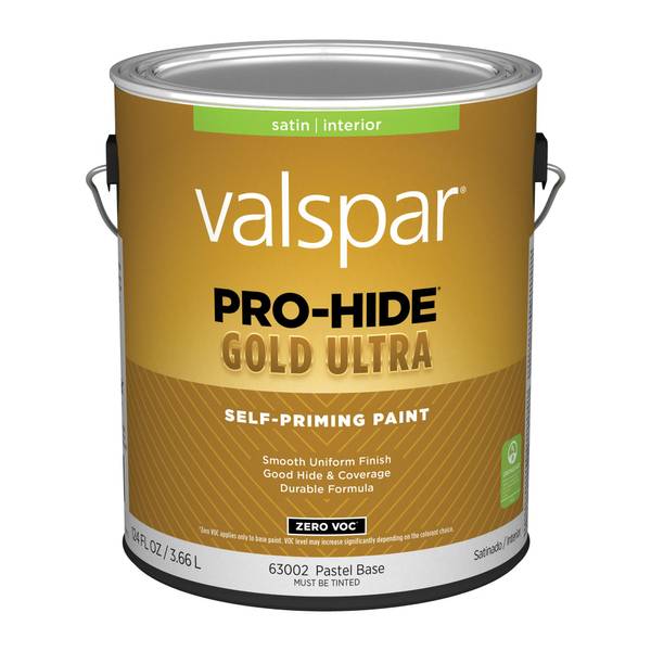 Valspar Gallon Pastel Base Satin Pro Hide Gold Ultra Interior