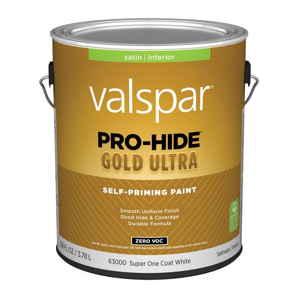 Photo of 1 Gallon Super One Coat White Satin Pro-Hide Gold Ultra Interior