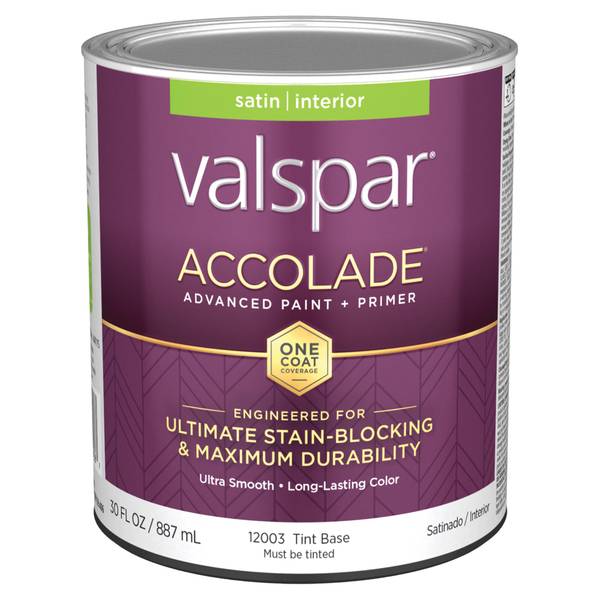 Photo of 1 Quart Accolade Interior Paint + Primer, Satin, Tint Base