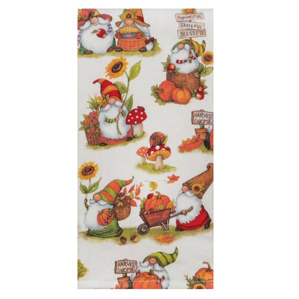 Serafina Home Thanksgiving Fun Kitchen Dish Towels: Fall Gnomes Variety  Pack to Welcome You This Season 