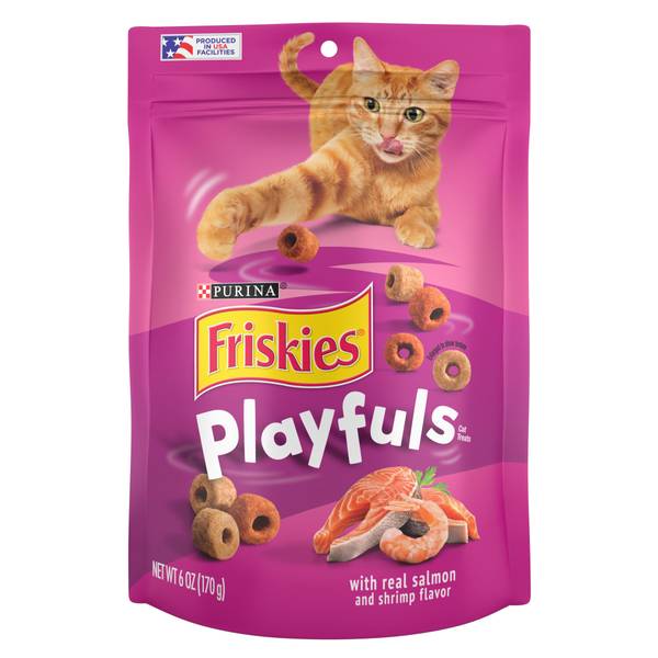 Friskies 6 oz Playfuls Salmon Shrimp Dry Cat Treats 200 178 15