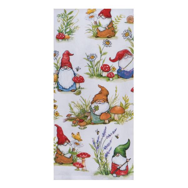 Set of 2 WINTER GARDEN Floral & Joy Cardinal Christmas Kitchen Towels by  Kay Dee Designs