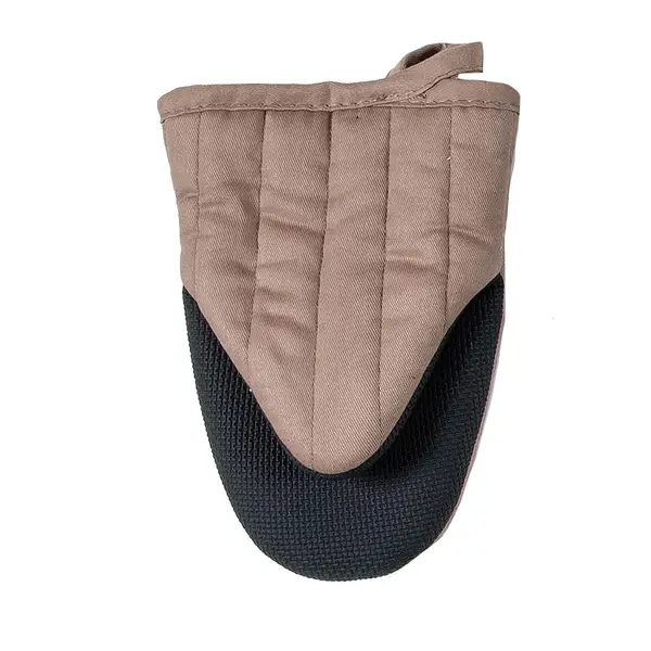 at Home Taupe Silicone Oven Mitt