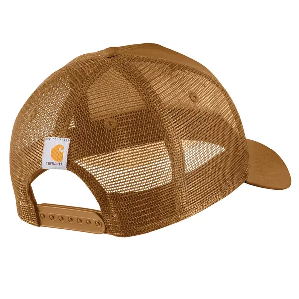 Carhartt Men's Canvas MeshBack Work Patch Cap - 106189-BRN