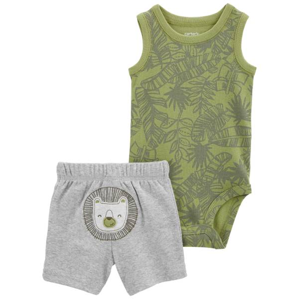 Carter's Infant Boy's 2-Piece Palm Print Bodysuit Set - 1P323610-3M