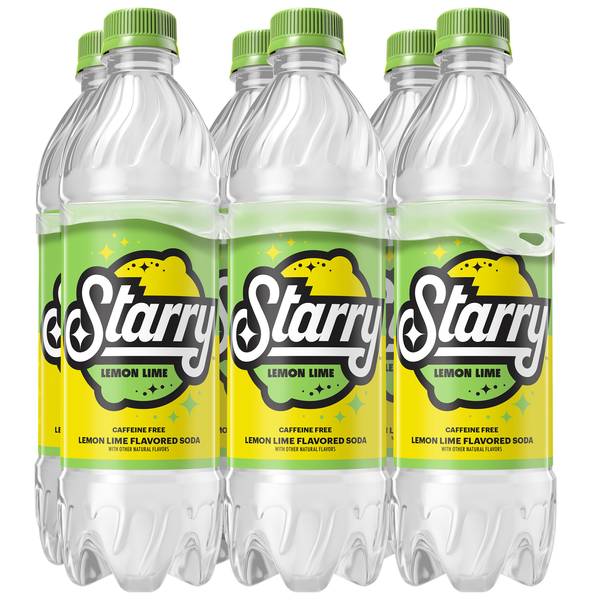 Starry 6-Pack 16.9 oz Lemon Lime Soda - 209832 | Blain's Farm & Fleet