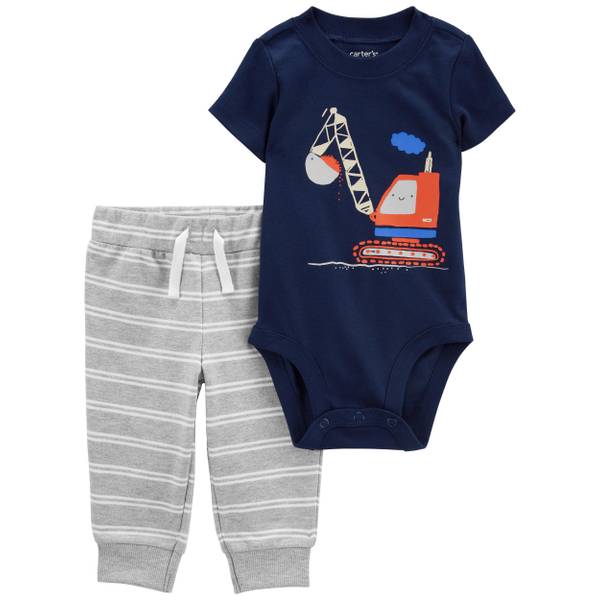 Carter's Infant Boy's Construction Bodysuit and Pant Set - 1P334310-3M