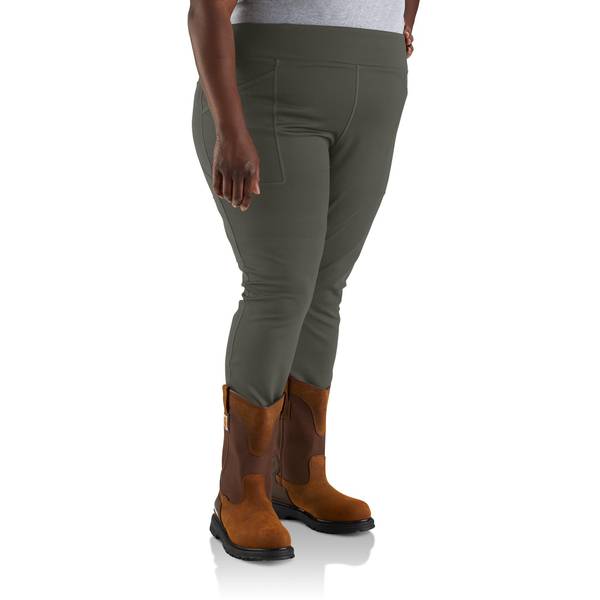 Carhartt Force Fitted Pocket Leggings Women's Small Grey Oyster