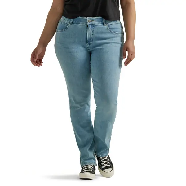 Slim Bootcut Jeans In Plus Size In Sure Stretch® Denim - Legend Black