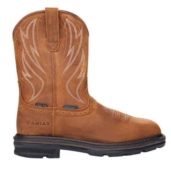 ARIAT Men s Sierra Shock Shield Wide Square Toe Steel Toe Waterproof Work Boots 10044544 8D Blain s Farm Fleet