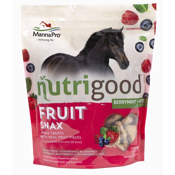 Photo of 2 lb Nutrigood FruitSnax Horse Treats Berrymint + Oats Horse Treats