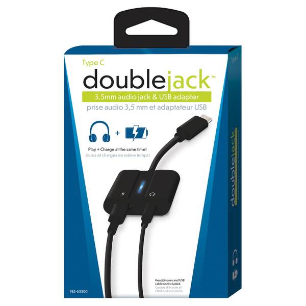 USB C Charge & Music – Câble 2 en 1 prise jack casque audio pour
