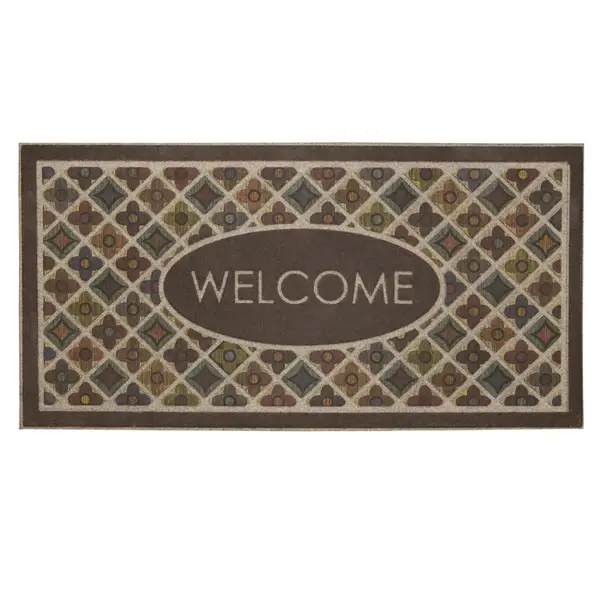 希少★MATE-Xに♪INNOVA 20x4.0 ブラウンウォールタイヤ 2本 Mohawk Home 2'x4' Flowery Tiles Doormat - B1044 18460 024048