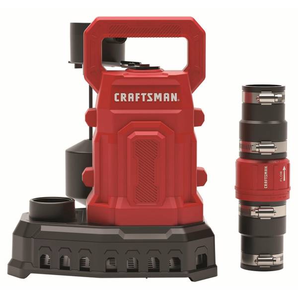 Craftsman 1/3 HP Thermoplastic Water Pump with Lay-Flat Discharge Hose Kit - Sewage Pumps