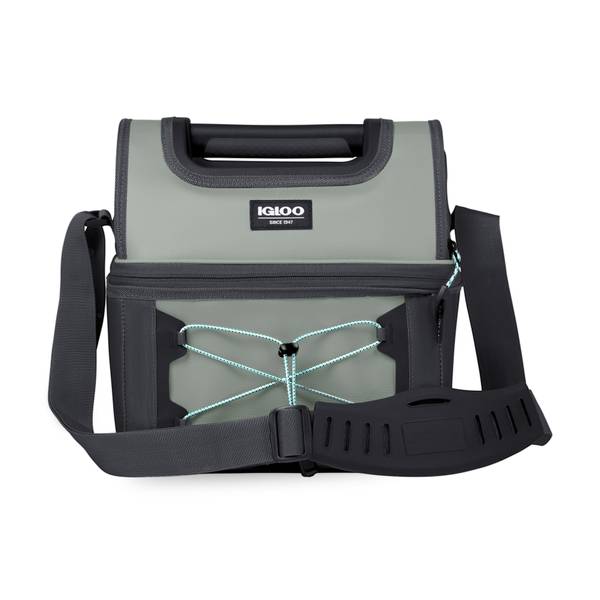 Igloo Cooler Bag, MaxCold Gripper 16, Gray/Black
