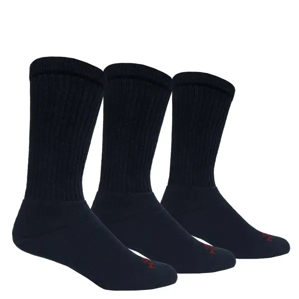 Joshua Original Solid Men's Size 13-15 Black Thermal Crew Sock