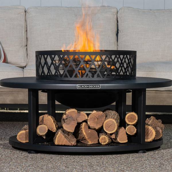 Black + Decker 22.85 Round Portable Firebowl