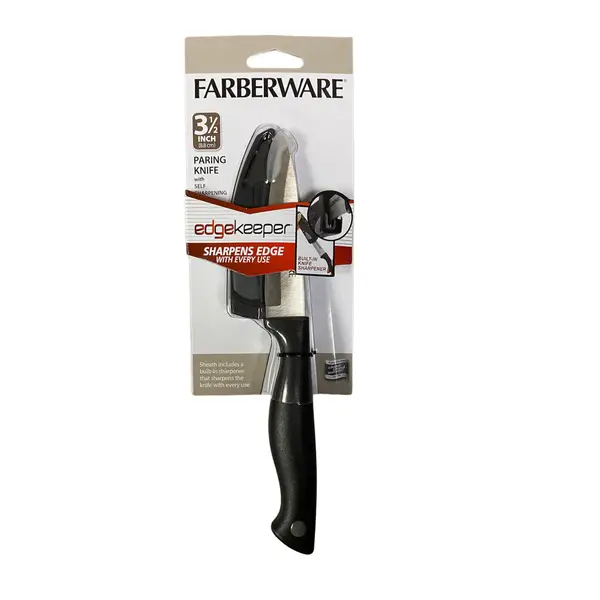 Farberware Edgekeeper Classic 8-inch Chef Knife with Black Self-Sharpening  Sleeve and Handle
