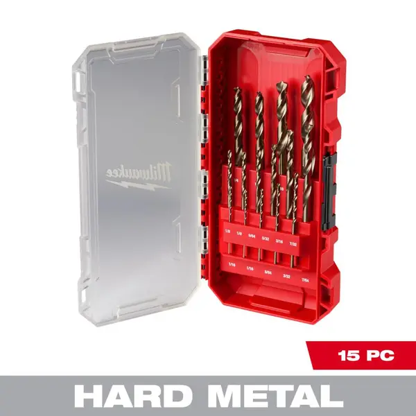 Milwaukee 15-Piece RED HELIX Cobalt Drill Bit Set - 48-89-2370