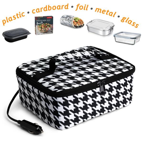 Hot Logic Paisley Mini Portable Thermal Food Warmer Lunch Bag