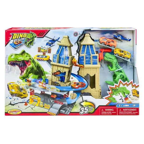 Dino Valley Tower Assault 19-Piece Play Set