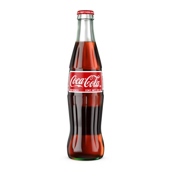 Coca - Cola Zero Sugar Soft Drink Glass Bottles 4 x 300mL