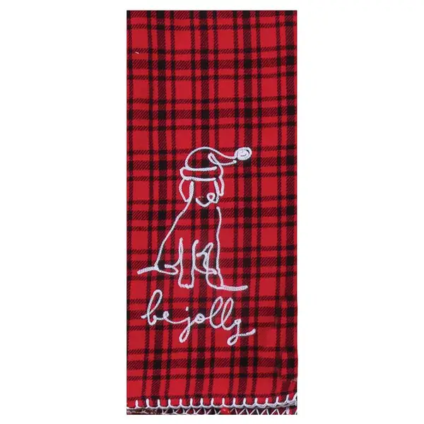 Black White Buffalo Plaid Xmas Trees Joy Christmas Kitchen Towels Dish  Towels,Seasonal Winter Decoration Hand Towels Set of 2