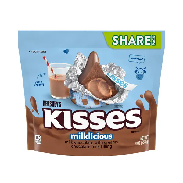 Hershey's Kisses Special Dark Mildly Sweet Dark Chocolate Candy,  Individually Wrapped, 10 Oz, Share Bag