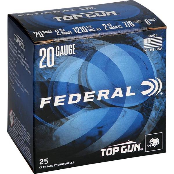 Photo of Top Gun 20 Gauge 2-3/4" 7/8 oz 8 Shot Size