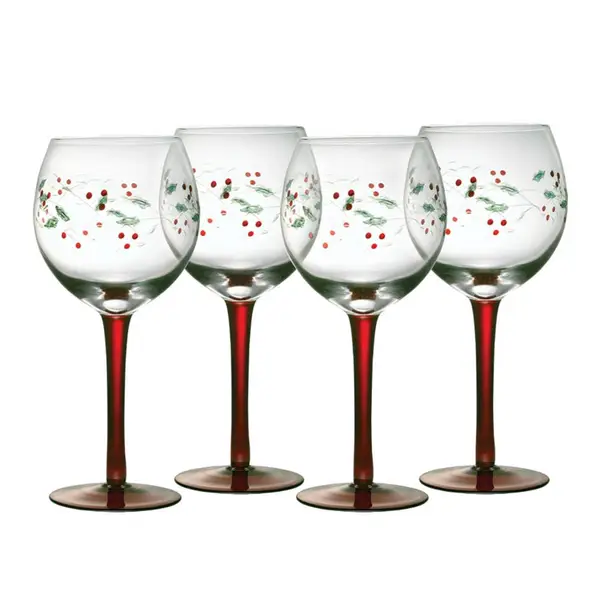 Holiday Spirit Water Goblet by Lenox