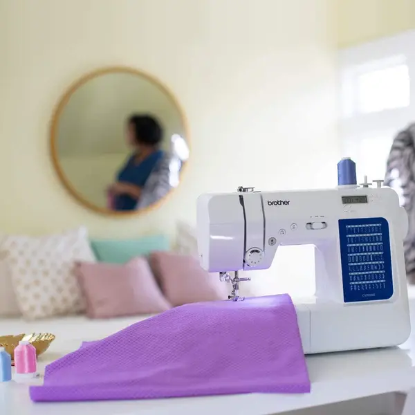 Brother 70 Stitch Computerized Wide Table Sewing Machine in White