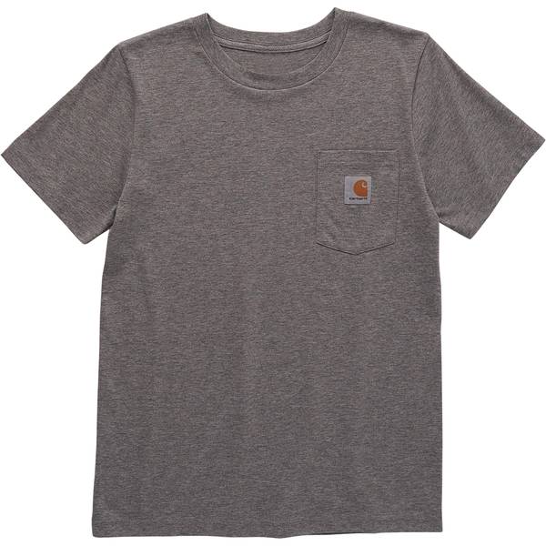 Carhartt Boy's Short-Sleeve Pocket T-Shirt, Dark Grey, S - CA6375-H130 ...
