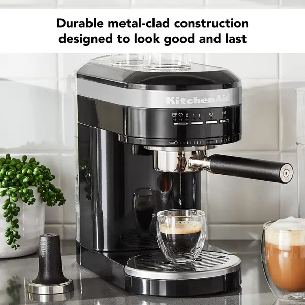 KitchenAid Semi-Automatic Espresso Machine - Black (KES6403BM) for