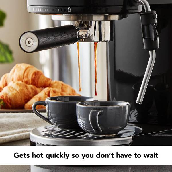 Best Buy: KitchenAid Semi-Automatic Espresso Machine Matte Black KES6403BM