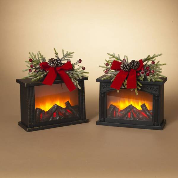 Gerson Lighted Fireglow B/O Lantern