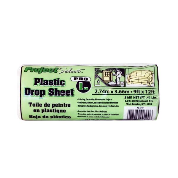 Linzer 9' x 12' Plastic 1 MIL Drop Cloth KLE10 Blain's Farm & Fleet