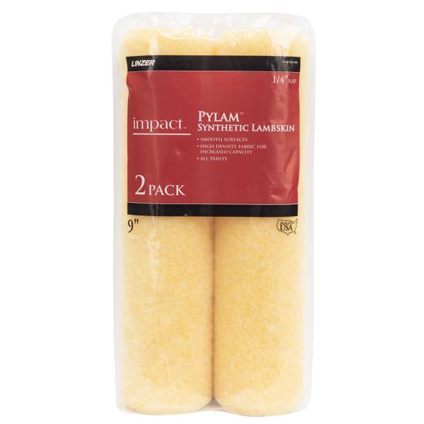 Photo of 2-Pack 9" Pylam Roller Covers 1/4" Nap