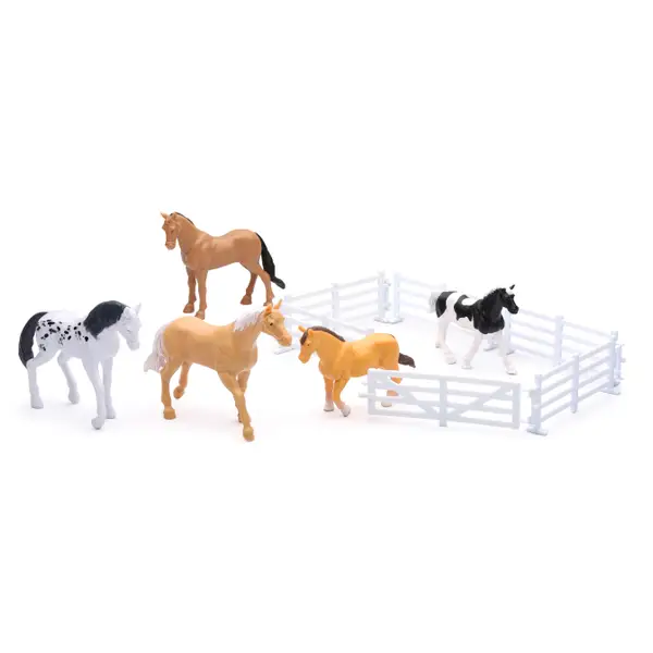 馬のいる景色 Country Life 1:18 Scale Horse Set with Fence - SS-05636 | Blain's