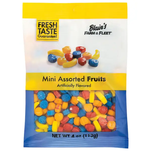 Blain's Farm & Fleet 4 oz Assorted Mini Fruits - 719988 | Blain's