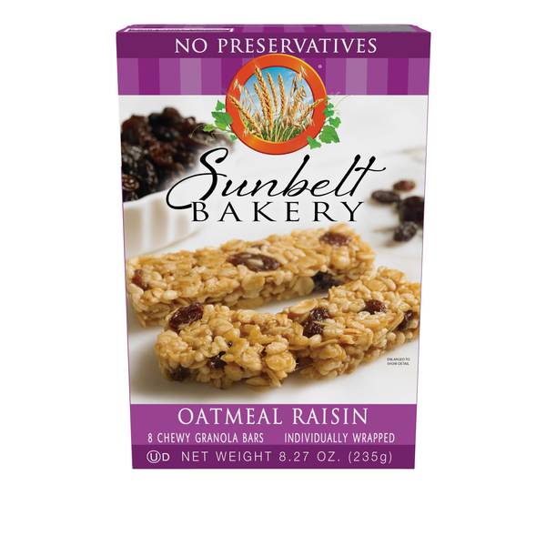 UPC 024300031311 product image for Sunbelt Bakery 8-Count Oatmeal Raisin Chewy Granola Bars | upcitemdb.com