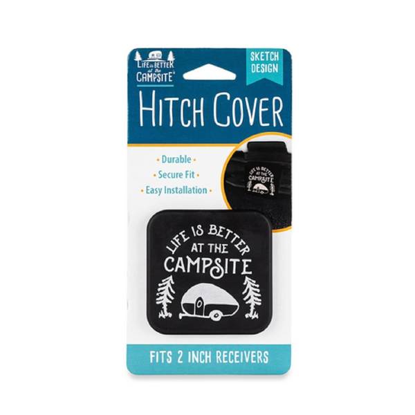 Camco Life Is Better at The Campsite Scrub Rug - Gray/White