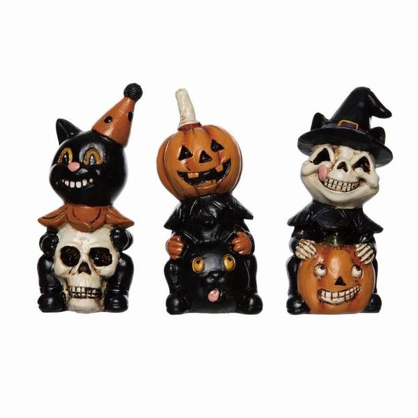 Transpac Imports Inc. Vintage Halloween Character Figurine Assortment ...