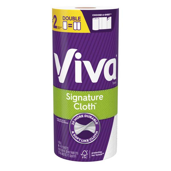 Viva Signature Cloth Choose-a-sheet Paper Towels - 2 Triple Rolls