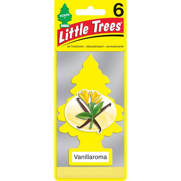 Little Trees 6-Pack Vanillaroma Tree Car Air Freshener - U6P-60105