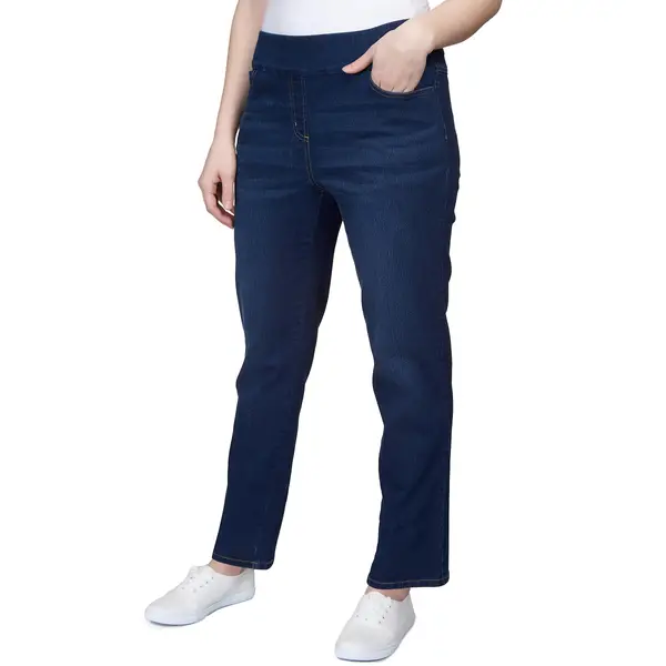 Alfred dunner jeans deals flat front