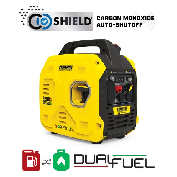 Champion Power Equipment 2500-Watt Ultralight Portable Dual Fuel