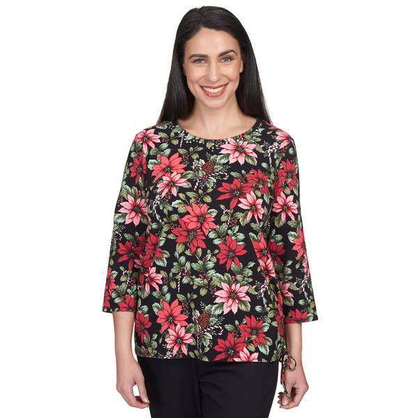 Alfred Dunner Women's Plus-Size Floral Basket-Weave Textured Knit Top :  : Clothing, Shoes & Accessories