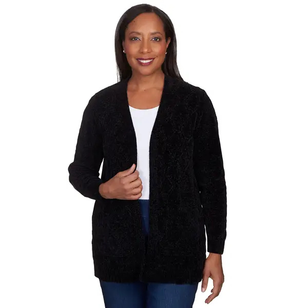 Womens black cardigan sweater plus clearance size