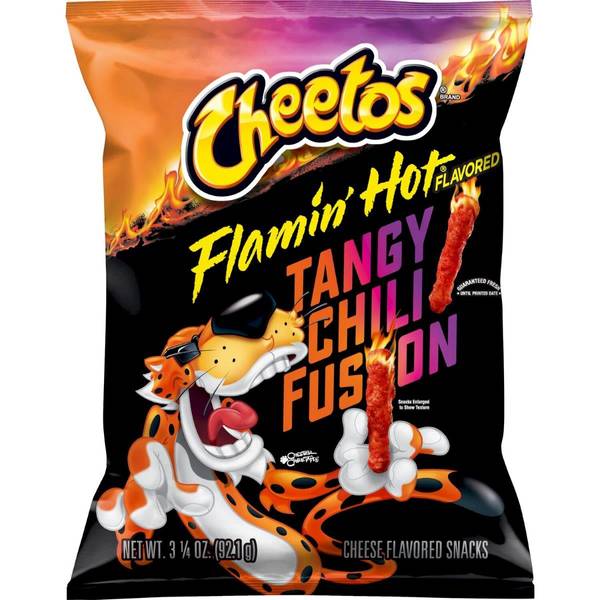 (4 pack) Cheetos Crunchy Flamin' Hot Cheese Puff Chips, 15oz Bag